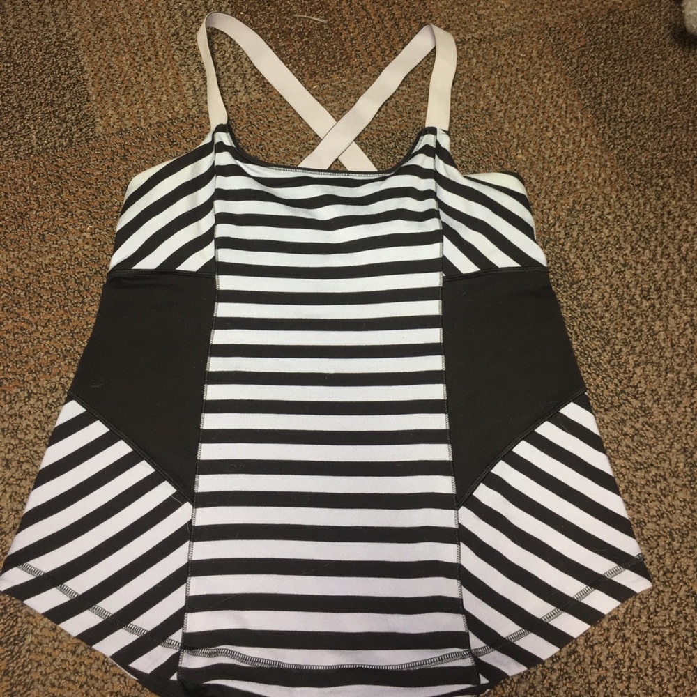 lululemon striped tank top