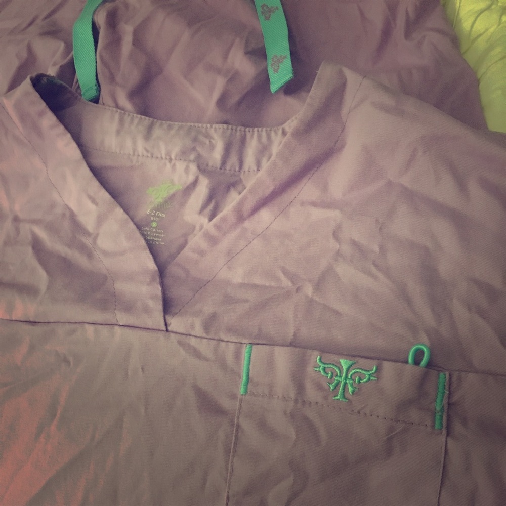 Med Couture lilac scrub set