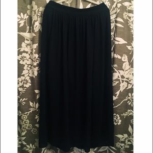 Banana Republic Navy Chiffon Maxi Skirt