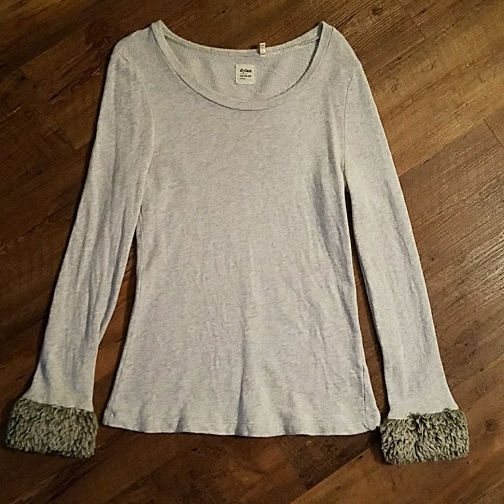 DYLAN BRAND 100% cotton long sleeve top