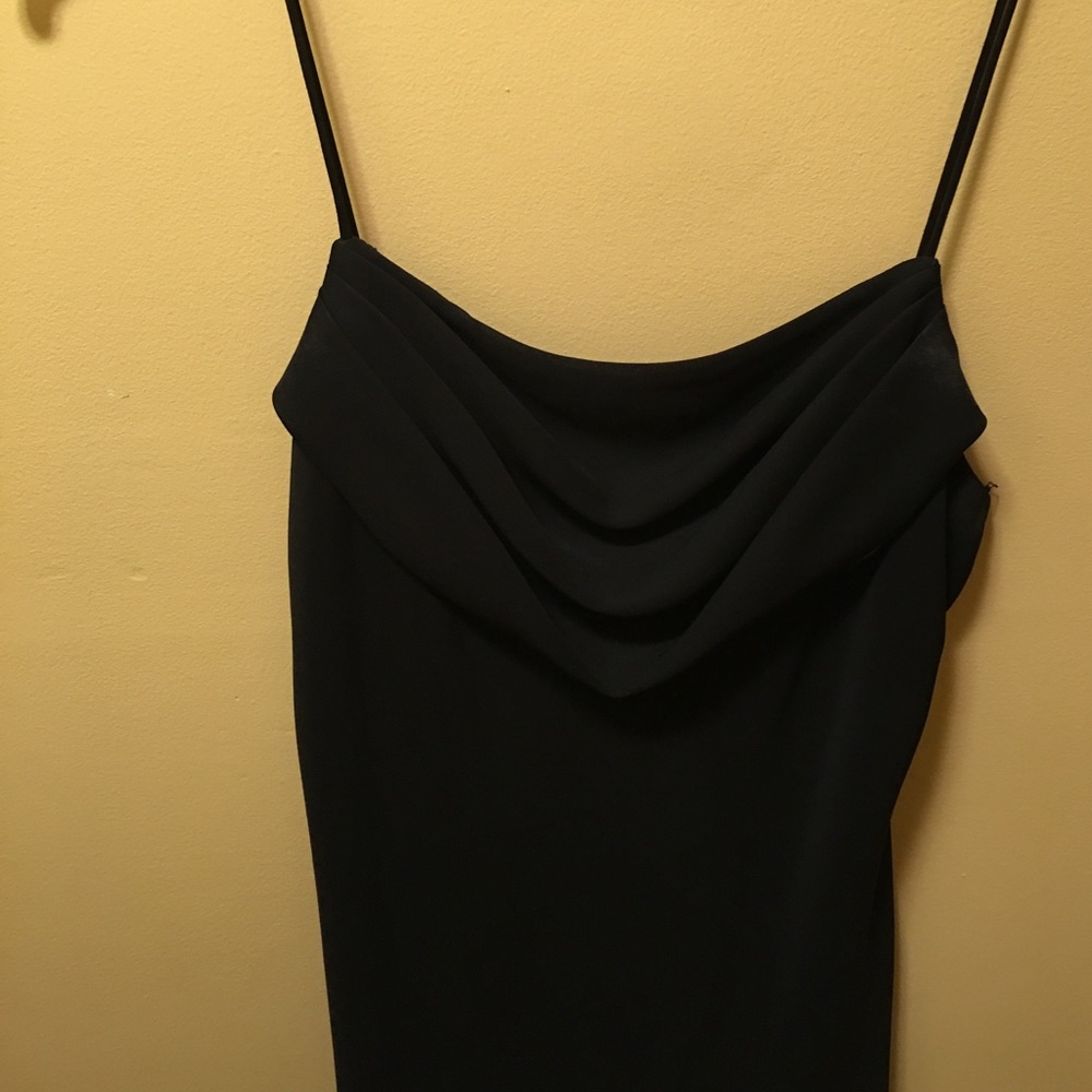 Black form fitting gown