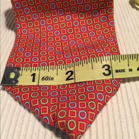 Peter Blair Spring Men's Silk Tie Awesome Coral! - Picture 4 of 4