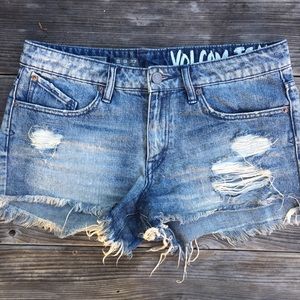 Volcom denim shorts