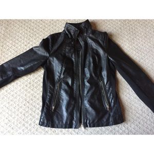 Faux leather jacket