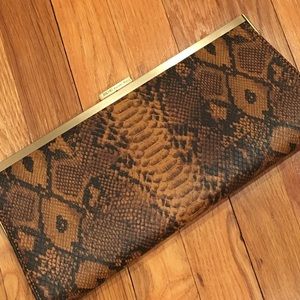 Rachel Roy Structured snap Close Clutch