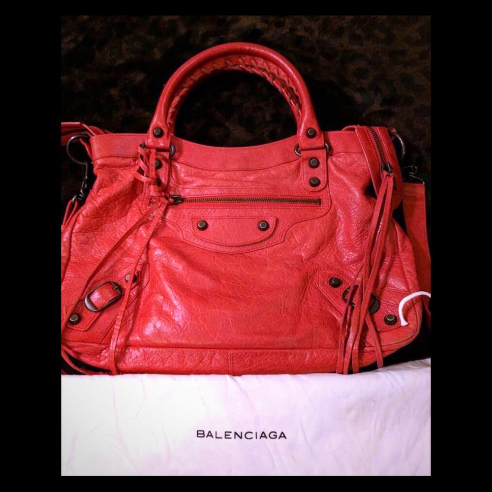 SOLD Balenciaga Classic Town Bag - Coliquet Red