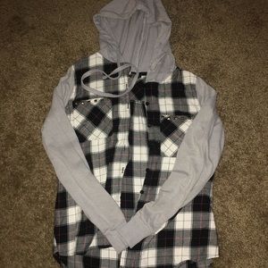 Plaid Hoodie size Small