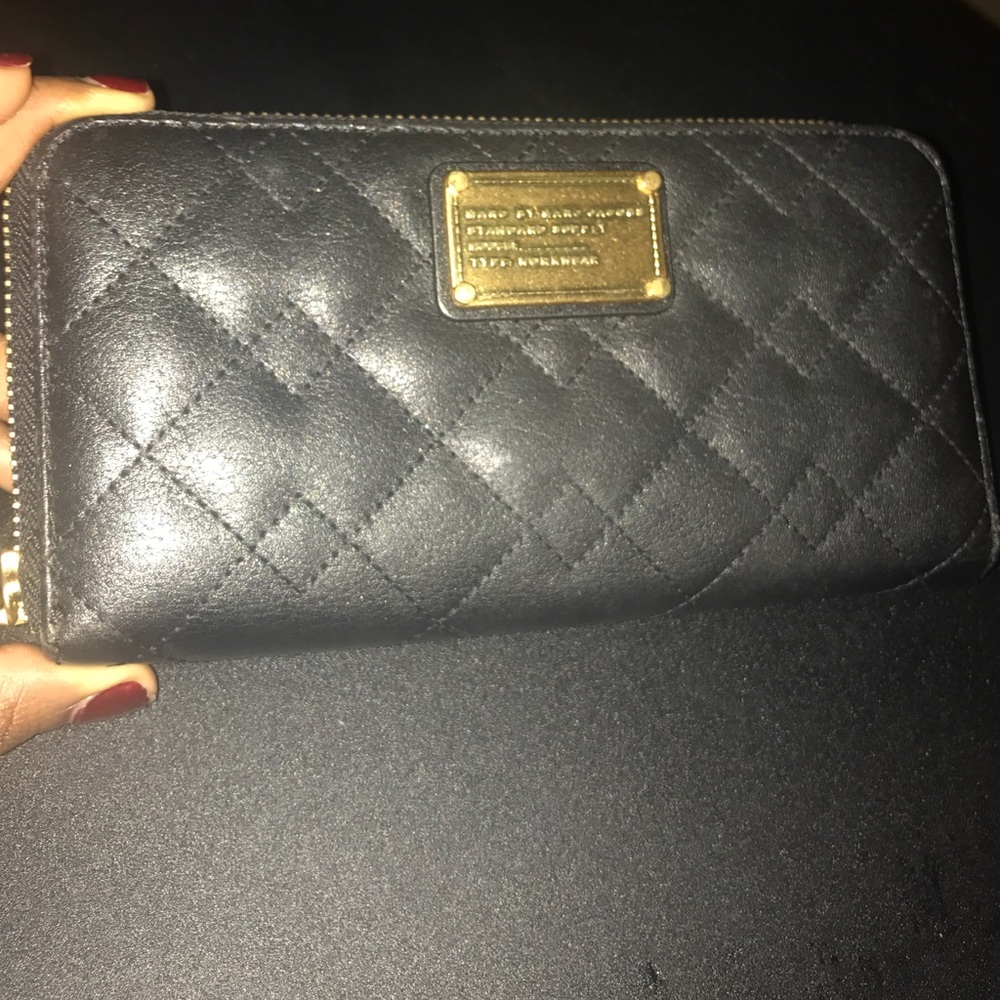 Marc by Marc Jacobs black quilted wallet