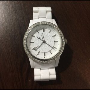 DKNY white ceramic watch