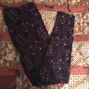 Black Cats purple leggings