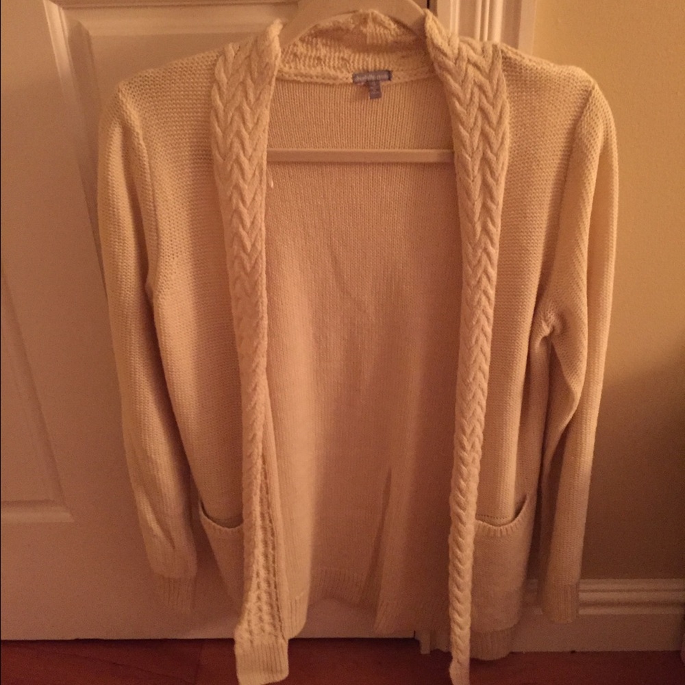 NWOT BEIGE CARDIGAN SMALL