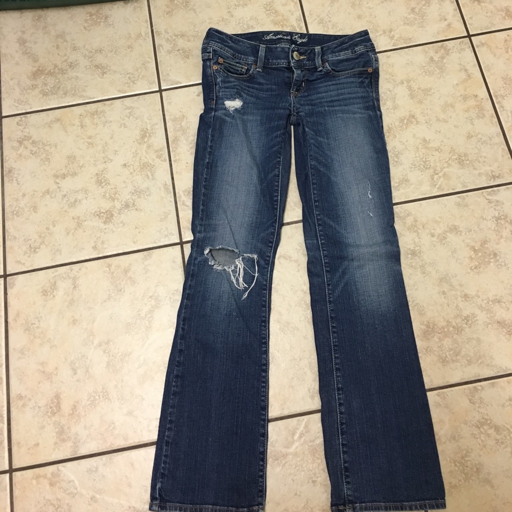 American eagle slim boot factory distressing