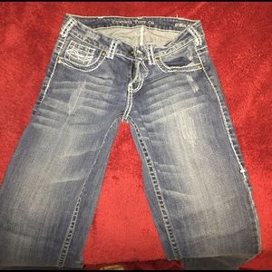 Cowgirl tuff boot cut jeans