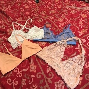 Bundle of bralettes