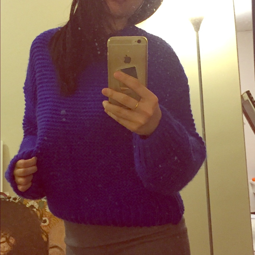 Vibrant blue sweater