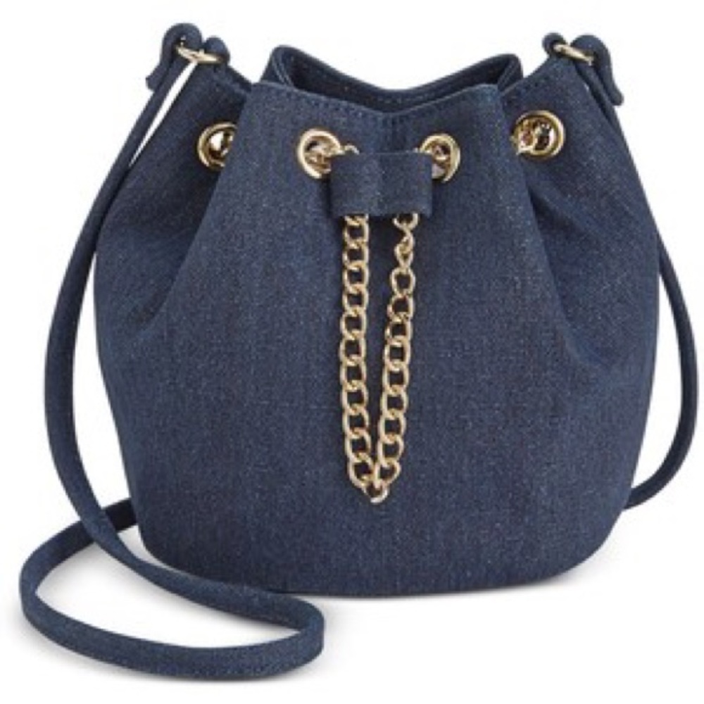 Mini Bucket Denim Purse