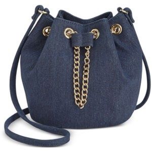 Mini Bucket Denim Purse