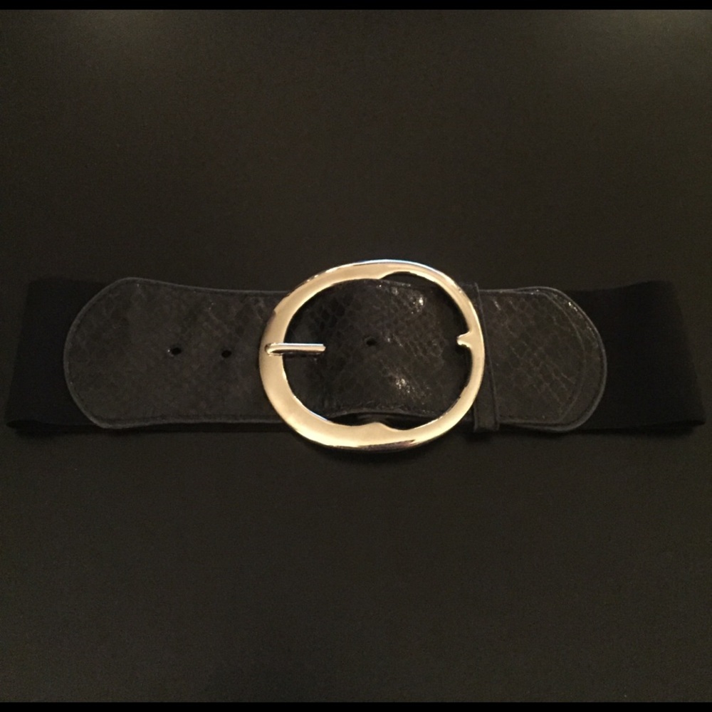 BEBE🌺Black Python Embossed 26in Waist Belt!!