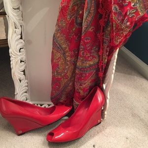 Gucci wedge Red Shoes