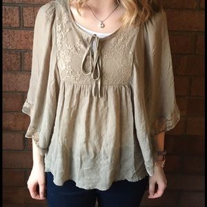 Jaycee Beige Medium Blouse