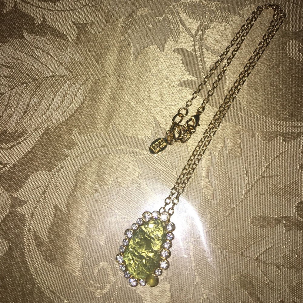 Kara Ross Pendent Necklace. Limestone Color