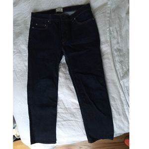 ACNE - ROW CROPPED JEANS - RAW NAVY - size 27/28