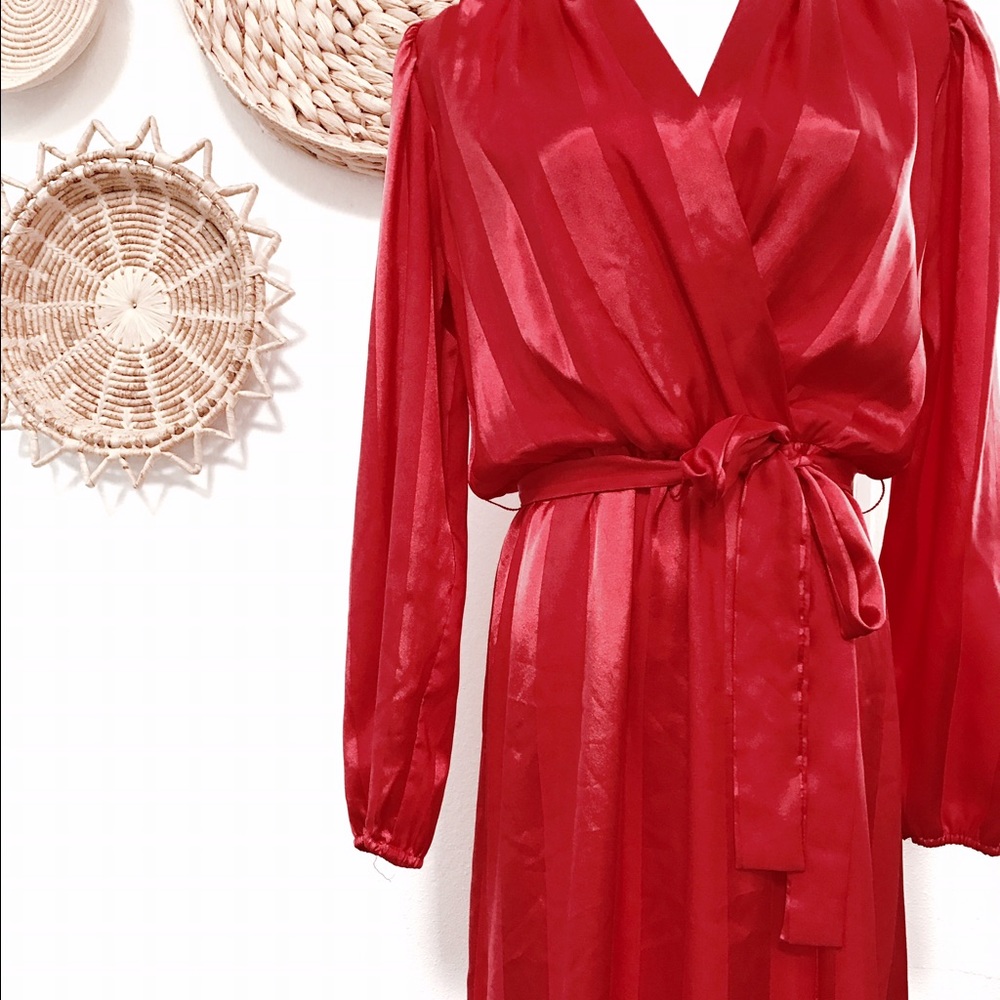 Vintage red dress from the 70's