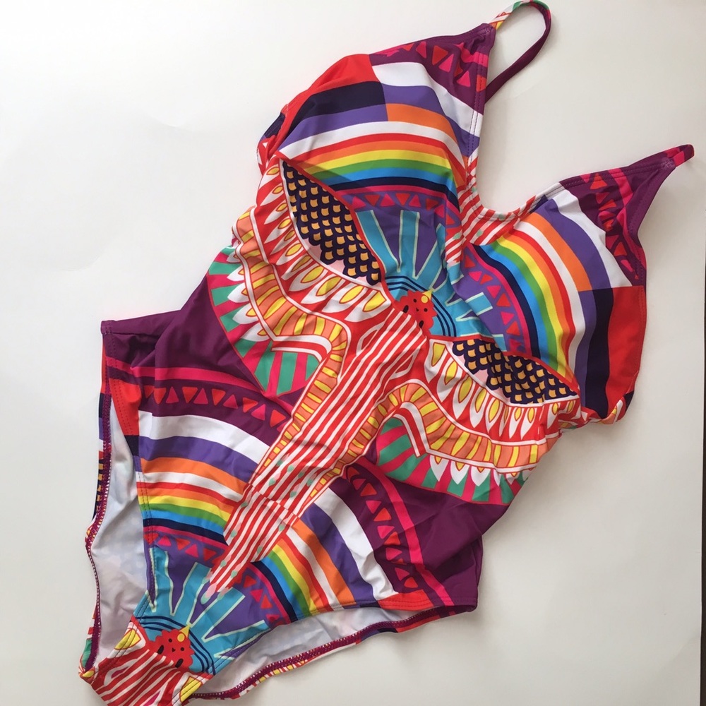 One piece suit Ethnic print - Picture 3 of 4