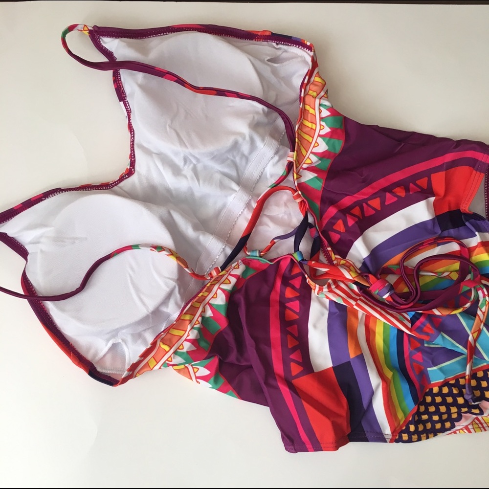 One piece suit Ethnic print - Picture 4 of 4