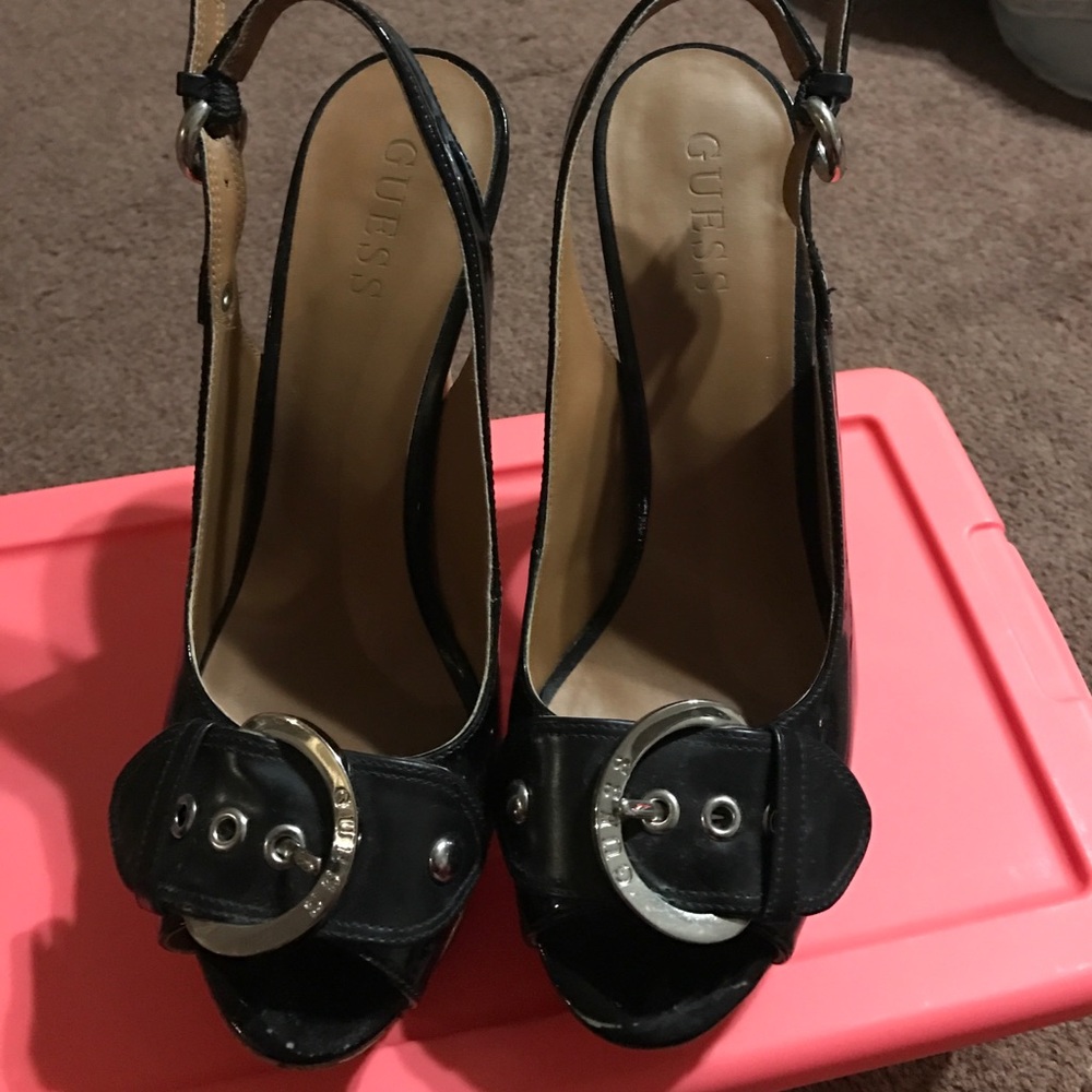 Black platform sandals!