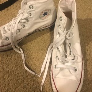 Converse all stars white highs tops