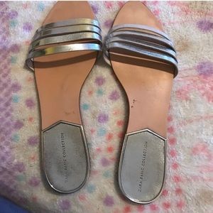 Zara silver sandals 38