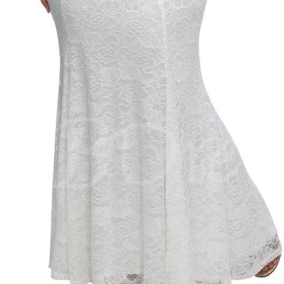 👰🏻White Lace Dress One of a Kind~Size 10/12 - Picture 3 of 3