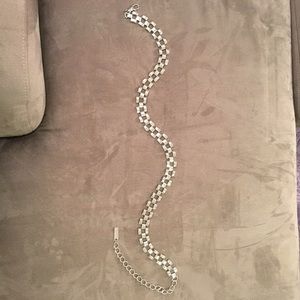 The Limited silver chain link belt