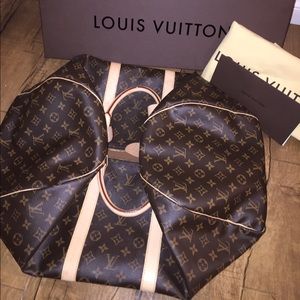 Almost New Louis Vuitton Keepall Luggage 55