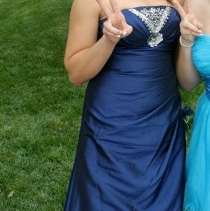 Navy Blue Prom Dress