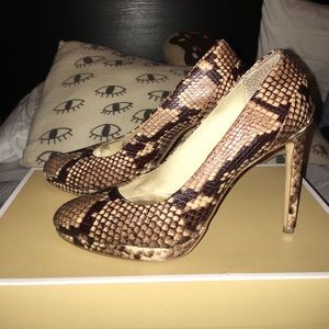 Michael Kors Snakeskin Pumps