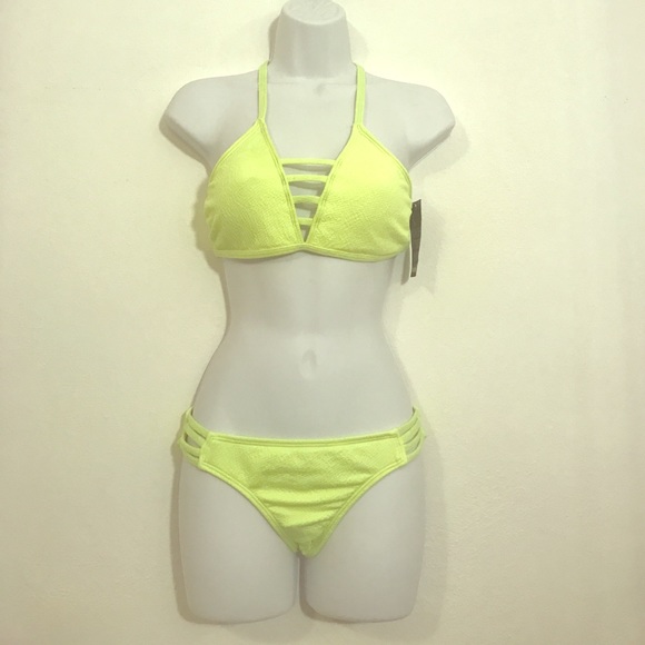 acacia swimwear Other - NWT textured neon Hurley bikini