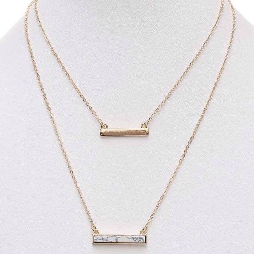 Layered Bar Necklace