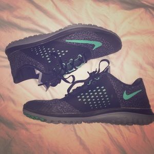 Black and blue Nike shoes!