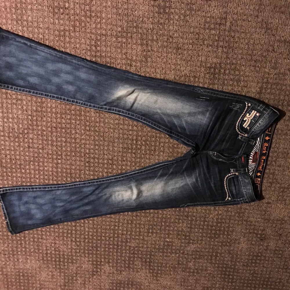 Like New Rock Revival Jeans 29W36L