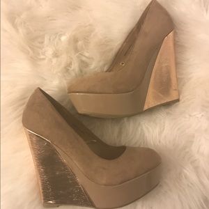Forever 21 nude wedges