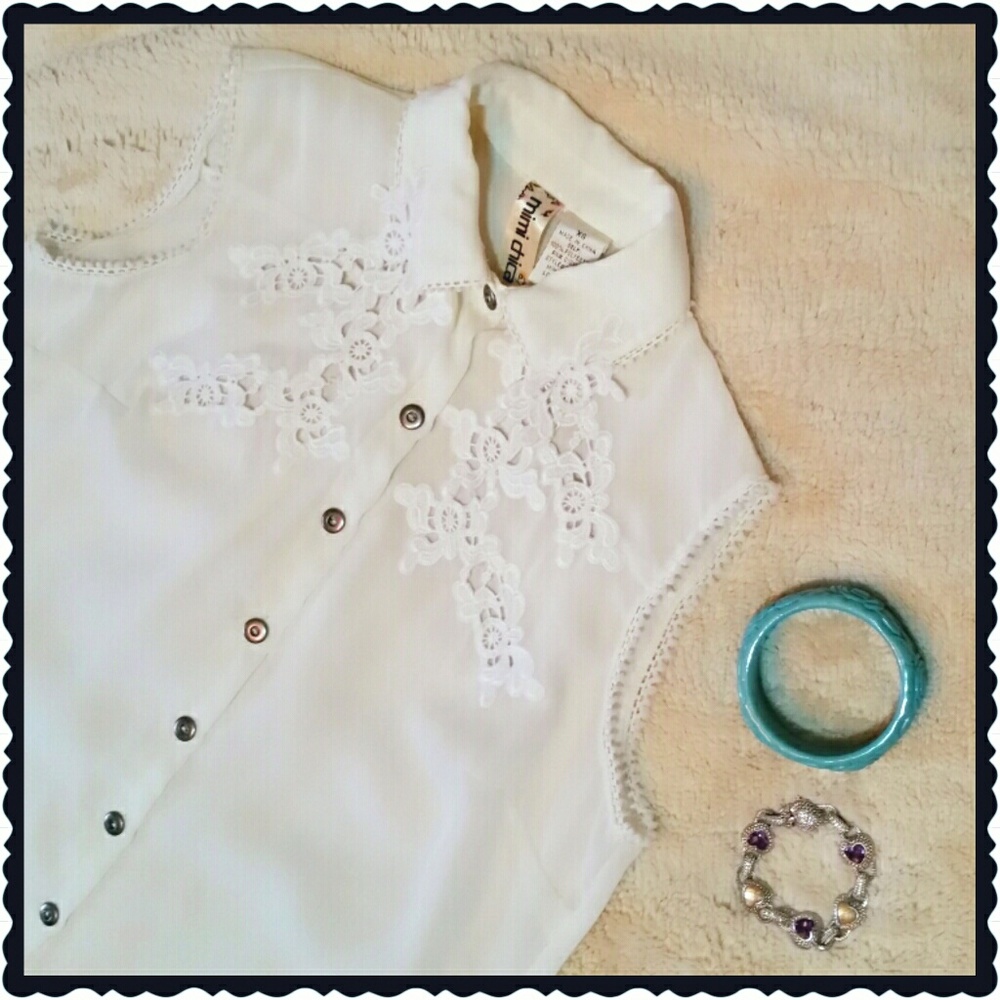 Sheer Lace Cutout Top