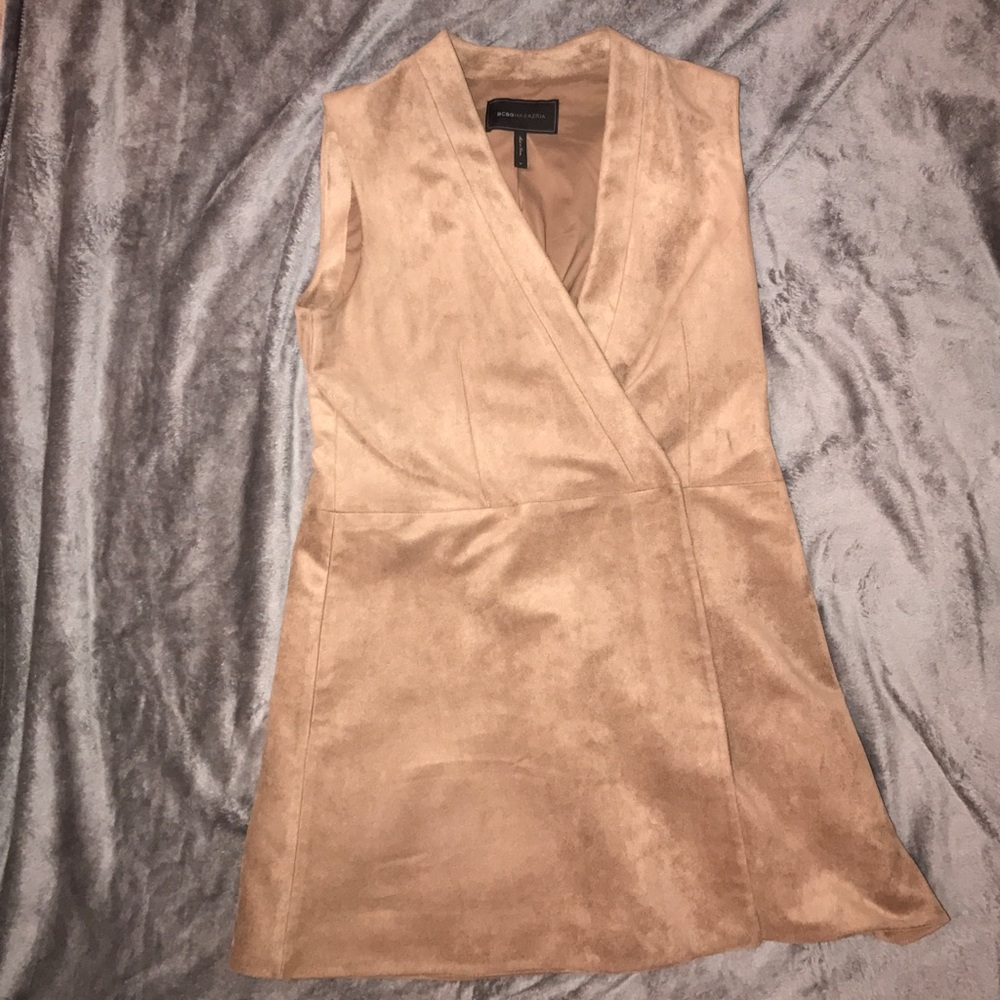 BCBG MAXAZRIA SUEDE DRESS
