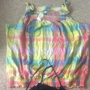 Maurice's summer plaid tank top