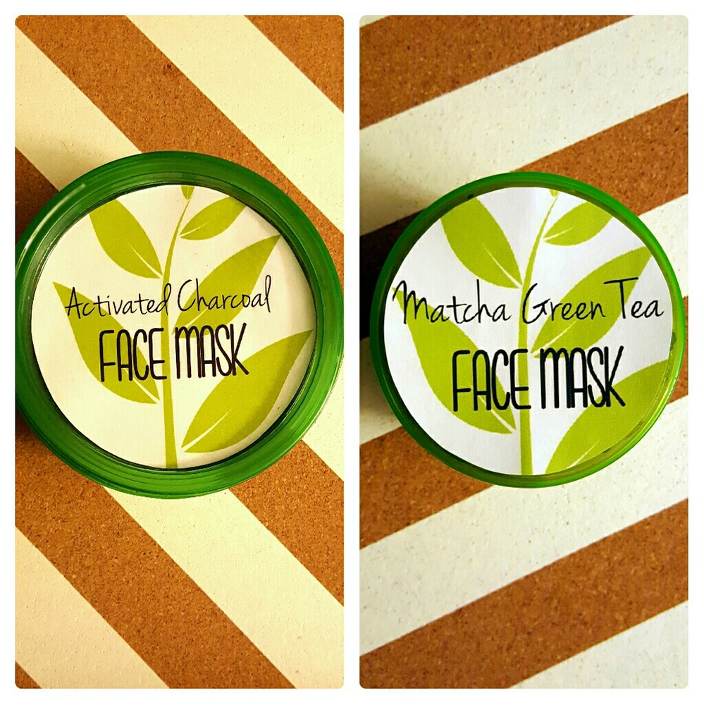 Matcha Green Tea/Activated Charcoal Face Mask Samp