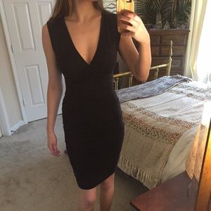  SALE Mossimo Ruched V Neck Little Black Dress SALE Mossimo Ruched V Neck Little Black Dress