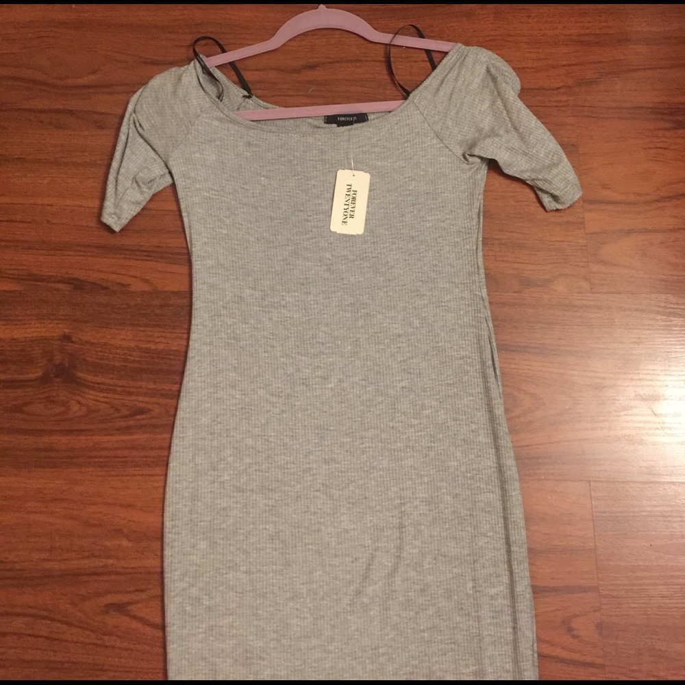 Midi off the shoulder dress