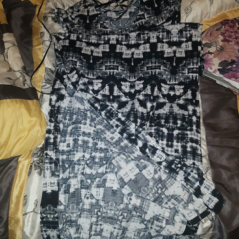 Patterned Long Dress - Picture 3 of 3