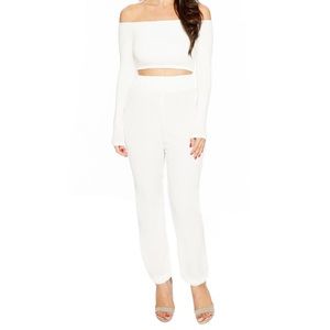 💁🏻White Joggers * M